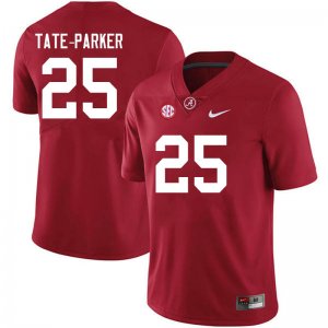 NCAA Men's Alabama Crimson Tide #25 Jordan Tate-Parker Stitched College 2021 Nike Authentic Crimson Football Jersey ZU17R22PR